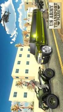 US Army ATV Quad Bike & Limo Car Plane Transporter游戲截圖4