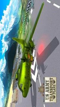 US Army ATV Quad Bike & Limo Car Plane Transporter游戲截圖2