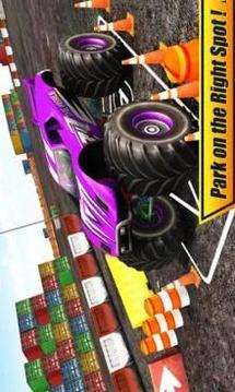 3D Off road Monster Truck Stunts Parking Driver游戏截图4