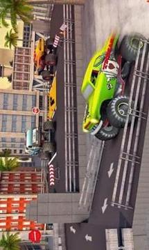 3D Off road Monster Truck Stunts Parking Driver游戏截图3