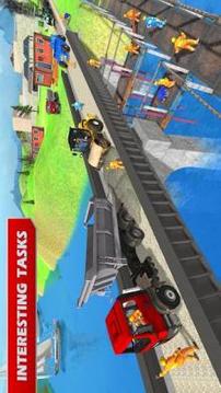 Train Bridge Construction: Railroad Building Sim游戲截圖3