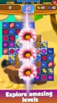 Flower Quest - Blossom Star Match 3 Blast Games游戲截圖3