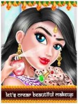 Indian Wedding Girl Fashion Salon For Bride游戲截圖3
