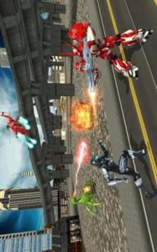 US Police Robot Transform Helicopter Wars 2游戲截圖5
