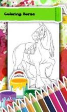 Horse Coloring Book游戲截圖3