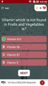 Food science Quiz游戲截圖4