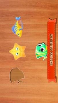 Baby Fish Shape Blocks Puzzle - Educational Game游戲截圖5