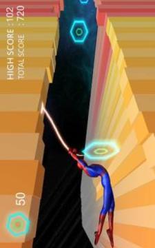 Spider Rides Flying Super Fire Rope Hero Man游戲截圖3
