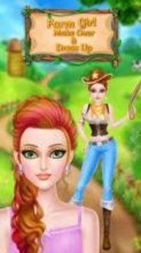 Farm Girl Makeover And Dressup:girls games游戲截圖5