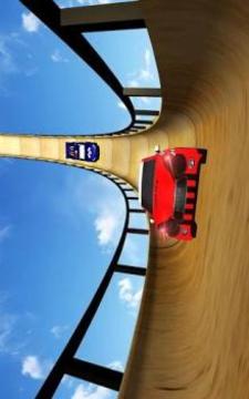 US Police McQueen Car Vertical Mega Ramp Stunts游戲截圖2