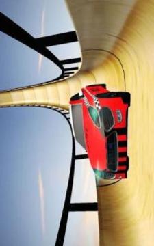 US Police McQueen Car Vertical Mega Ramp Stunts游戲截圖4