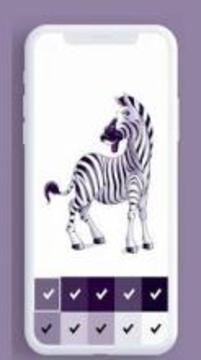 Animals Color By Number, Animal Coloring Book游戲截圖2