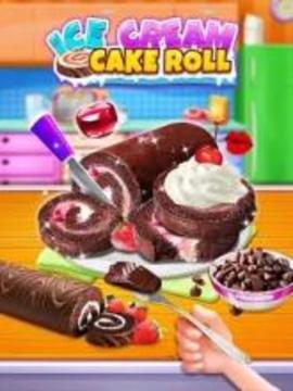 Ice Cream Cakes Roll Maker - Sweet and yummy游戲截圖4