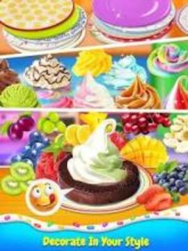 Ice Cream Cakes Roll Maker - Sweet and yummy游戲截圖3