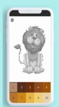 Animals Color By Number, Animal Coloring Book游戲截圖4