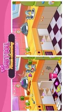 Baby Doll House Cleaning - Home cleanup game游戲截圖3