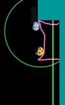 Balls Love in Night - Draw In Lines游戏截图1