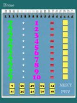 Maths Multiplication Table游戲截圖2