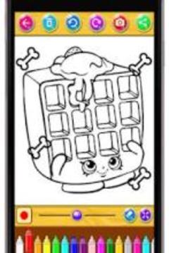 Learn Painting Coloring for Shopkins by Fans游戲截圖2
