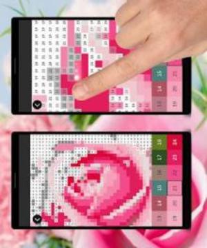 Color by Number: Flowers Pixel Art Game游戲截圖5