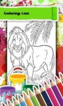 Lion Coloring Book游戲截圖1