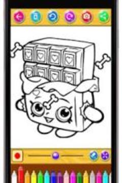 Learn Painting Coloring for Shopkins by Fans游戲截圖1