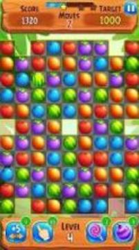 Fruits Sweet Land Match 3游戲截圖4