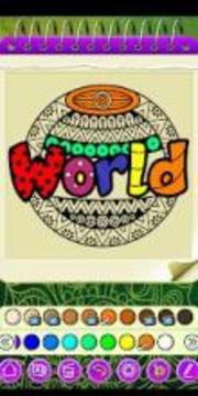 Free Coloring Book Mandala游戲截圖3