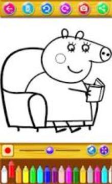 coloring book : Peepa Pig游戲截圖5