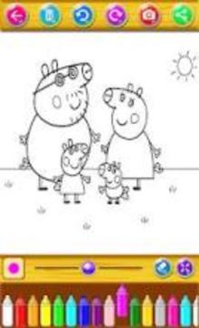 coloring book : Peepa Pig游戲截圖3