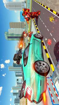 US Police Transform Robot Car Unicorn Flying Horse游戲截圖5
