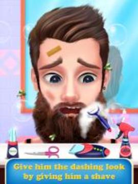 Beard and Mustache Shave Salon - Celebrity Barber游戲截圖1