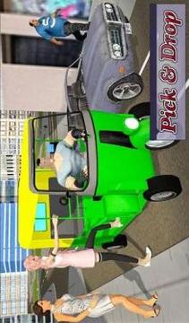 Futuristic Elevated Tuk Tuk:5 Wheeler Auto Rikshaw游戲截圖2