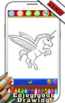Unicorn Coloring Book New游戲截圖3