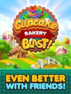 Cupcake Bakery Blast! Match 3 Mania游戲截圖1