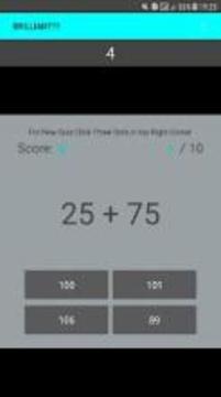 Math Quiz- Are you Brilliant? can Prove In 5 Secs游戲截圖1