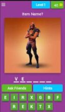 Battle Royale Quiz|SKINS &Emotes &OUTFITS &Dances游戲截圖5