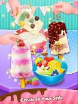 DIY Ice Cream Popsicle - Summer Icy Desserts Maker游戏截图2