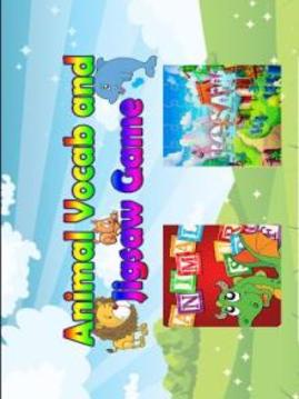 Animal Vocabulary and JigSaw Game游戲截圖2