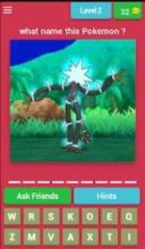 Guess The Pokémon and characters all gen Quiz 2018游戲截圖5