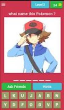 Guess The Pokémon and characters all gen Quiz 2018游戲截圖1