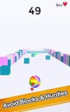 Roll It Up Catch It Up - Jumping Rolling Ball Race游戲截圖2