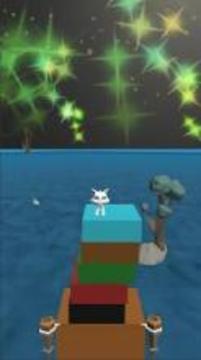 Cat Stack Jump 3D - Block Stacking Games游戲截圖5