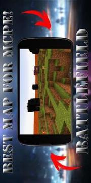 New War map Battlefield map for MCPE游戲截圖3