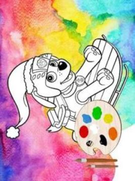 Coloring Paw Patrol Pro游戲截圖3
