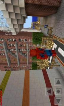 Mod PE :Spiderman City游戲截圖1
