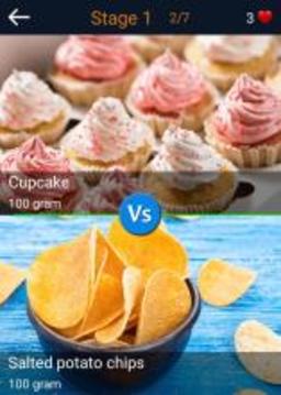 Calorie quiz: Food and drink游戏截图2