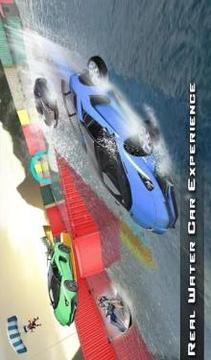 Water Surfer Car : Floating Car Driver Racing Game游戲截圖1