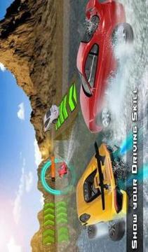 Water Surfer Car : Floating Car Driver Racing Game游戲截圖5