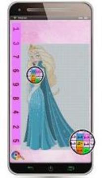 Princess Coloring - Color By number游戲截圖2
